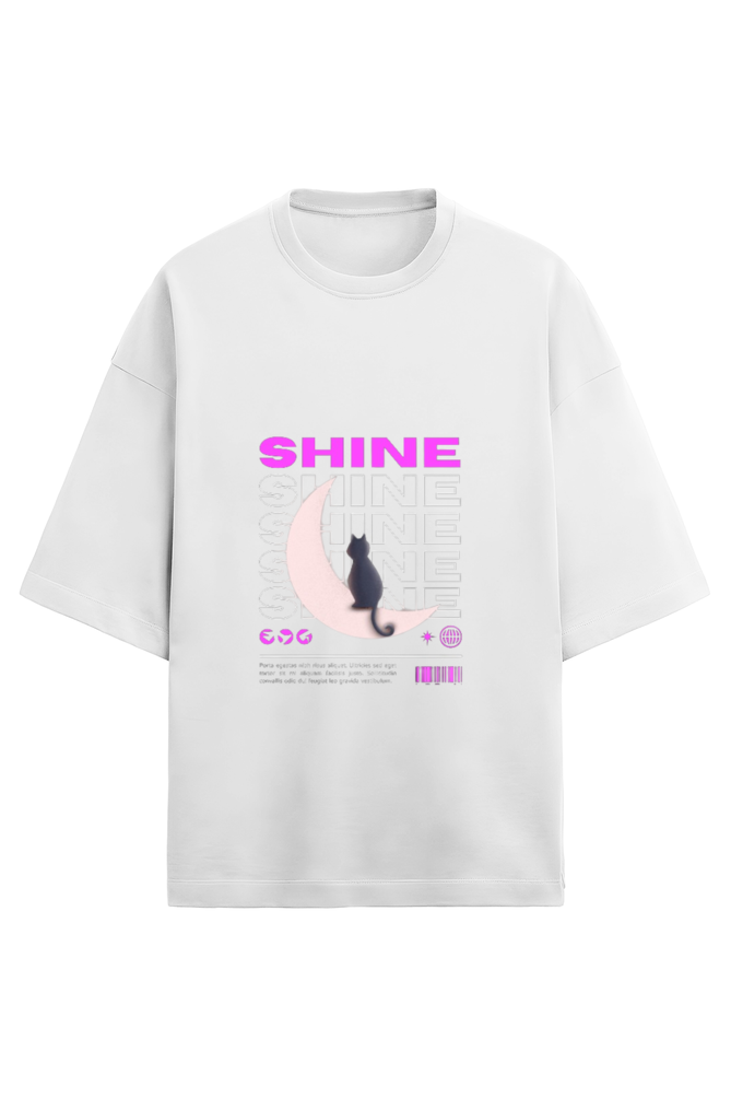 SHINE  UNISEX OVERSIZE TERRY PREMIUM T SHIRT