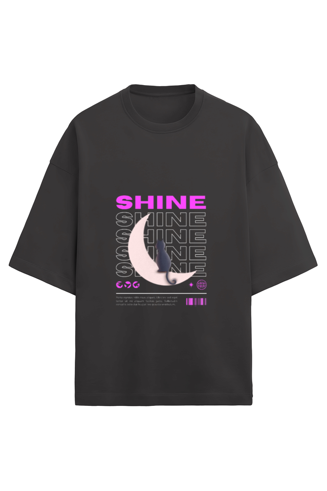 SHINE  UNISEX OVERSIZE TERRY PREMIUM T SHIRT