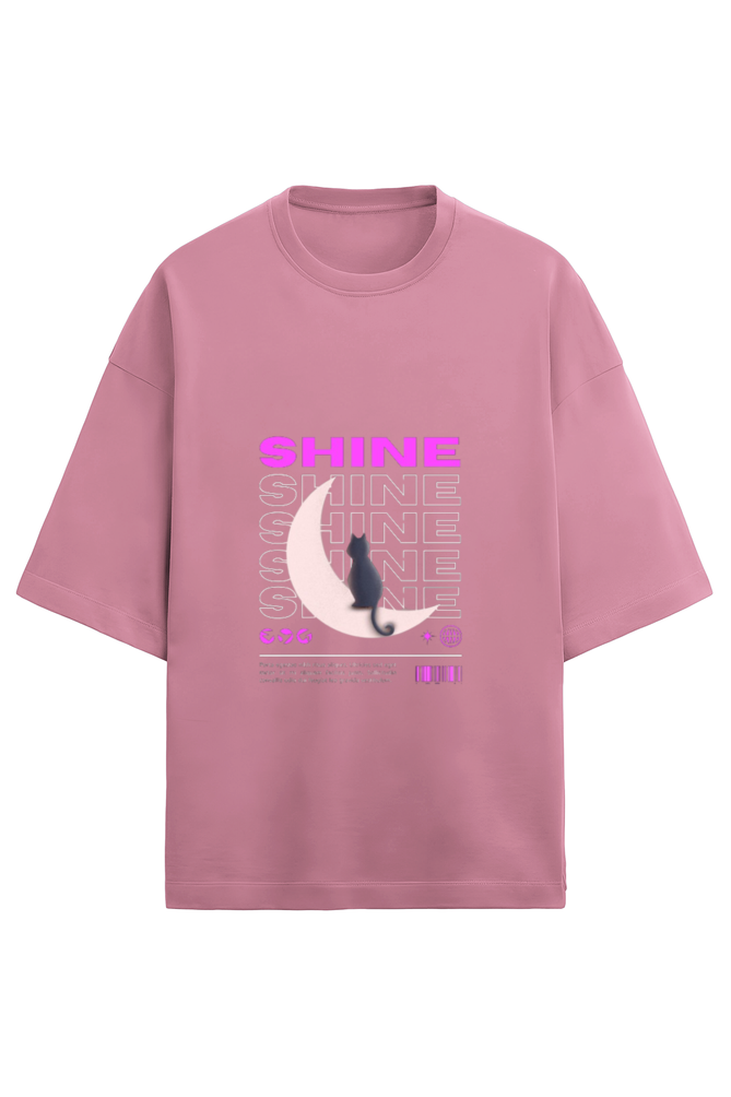 SHINE  UNISEX OVERSIZE TERRY PREMIUM T SHIRT